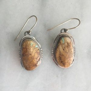 Sterling Navajo Turquoise Earrings